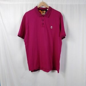 Robert Graham Classic Fit Polo Shirt Mens Size L Skull &‎ Rose Logo Cotton